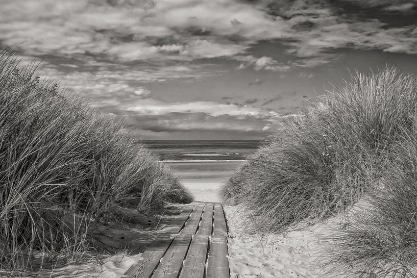 Strandaufgang Oostkapelle von Zeeland op Foto