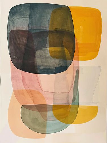 Oeuvre abstraite colorée