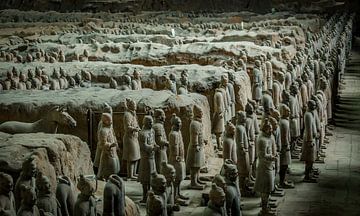 Het Terracottaleger in Xi'an (China). van Claudio Duarte