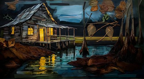 Hermit's hut in the Mississippi