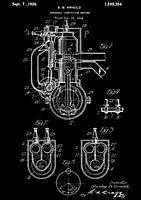 Bauplan eines Verbrennungsmotors aus dem Jahr 1926