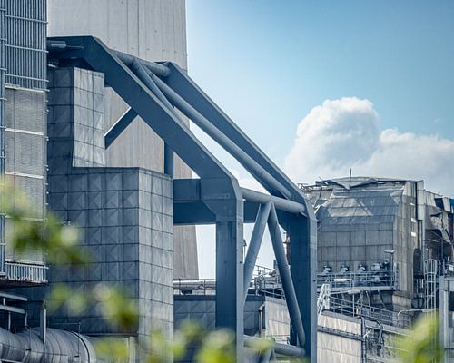 Stalen constructie van fabriek I