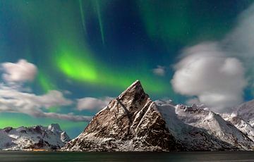 Noorderlicht op de Lofoten, Noorwegen