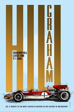 Graham Hill Tribute von Theodor Decker