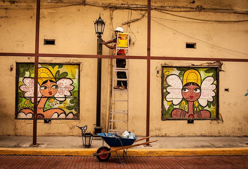 Panamaischen Straßenkunst von Roel Beurskens