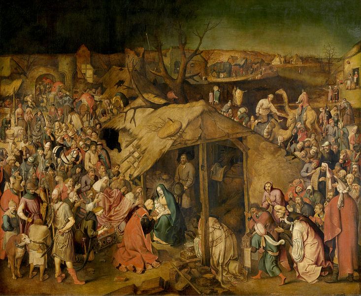 Adoration of the Magi, Pieter Brueghel the Younger by Masterful Masters