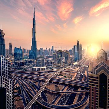 Sonnenuntergang in Dubai von Martijn Kort