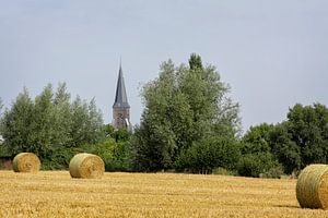 Strohballen in Vijlen in Süd-Limburg