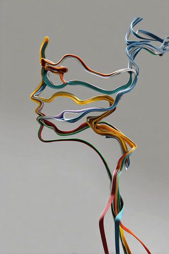 Ribbon Profile Silhouette