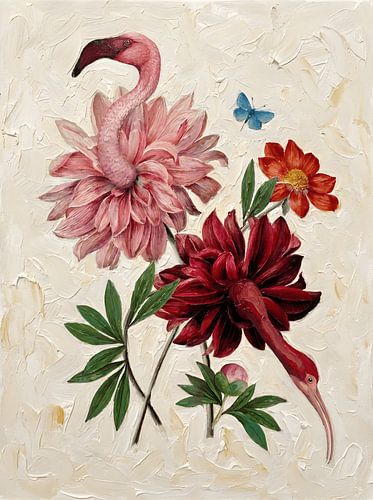 Flower birds