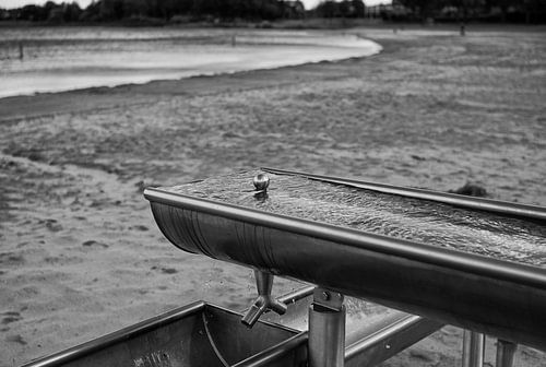 Druppel op het water