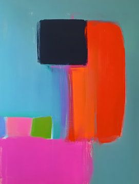 Abstracte kleurenvlakken van Franka Poulain