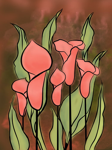 Coral Calla Garden