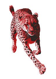 Rennender Gepard in künstlerischer Illustration von Pixelbull Design