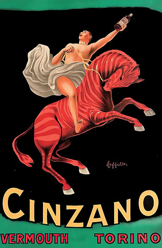 Cinzano « Le Cavalier au galop »