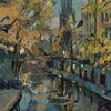 Les arbres le long de l'Oudegracht sur Nop Briex