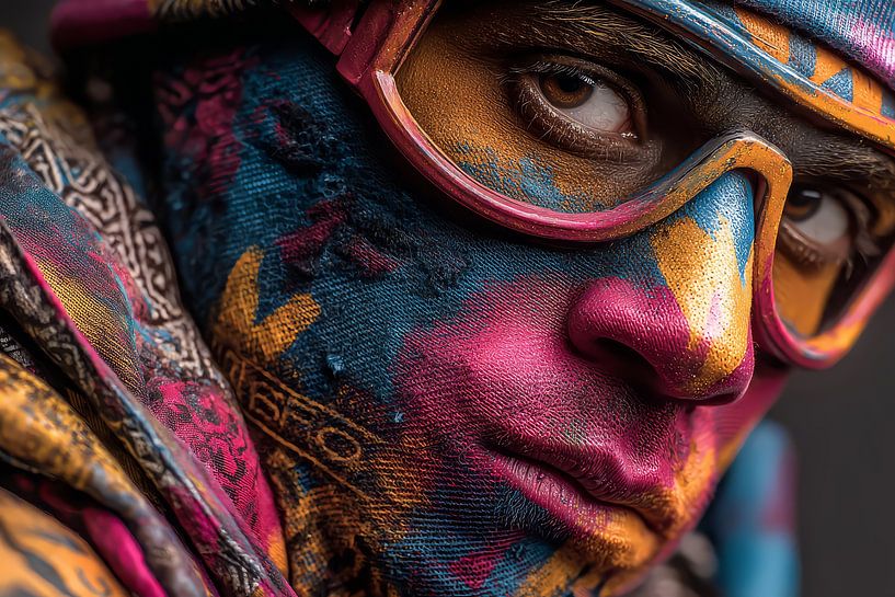 art with colour portrait by Egon Zitter