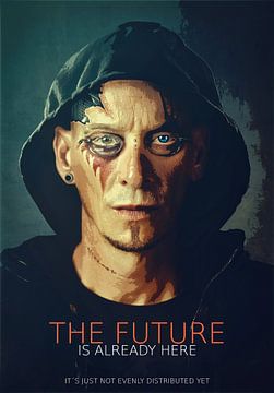Cyberpunk Guy - 2077 Blade Runner stijl - De toekomst is nu! van Jakob Baranowski - Photography - Video - Photoshop