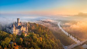 Panorama du château de Marienburg près de Hanovre, Allemagne sur Michael Abid