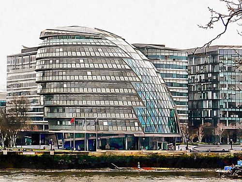 Hôtel de ville River Thames Waterfront Londres