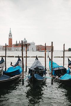 Gondolas in Venice by @themissmarple