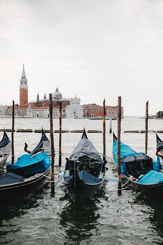 Gondels in Venetië