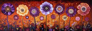 Blumengarten | Leuchtend orange Blumen