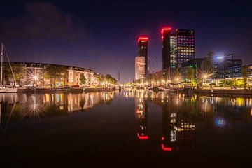 Cityscape van Leeuwarden bij nacht van KB Design & Photography (Karen Brouwer)