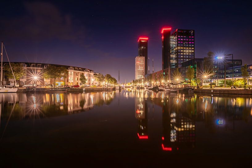 Cityscape of Leeuwarden by night by KB Design & Photography (Karen Brouwer)