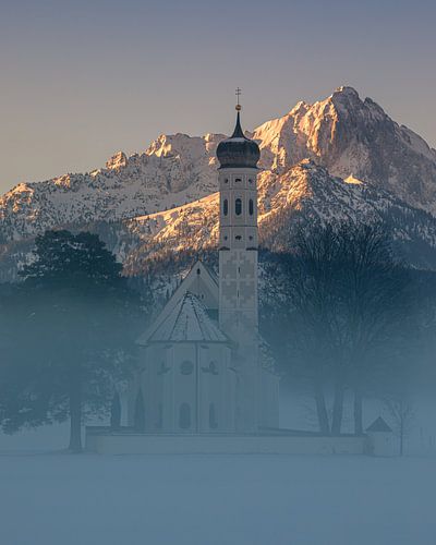 St. Coloman kerk, nabij Schwangau, Beieren, Duitsland