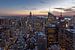 New York City - Zonsondergang van Ivo de Bruijn