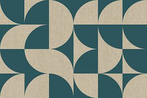 Mid Century Moderne abstrakte zeitgenössische Kunst Grün