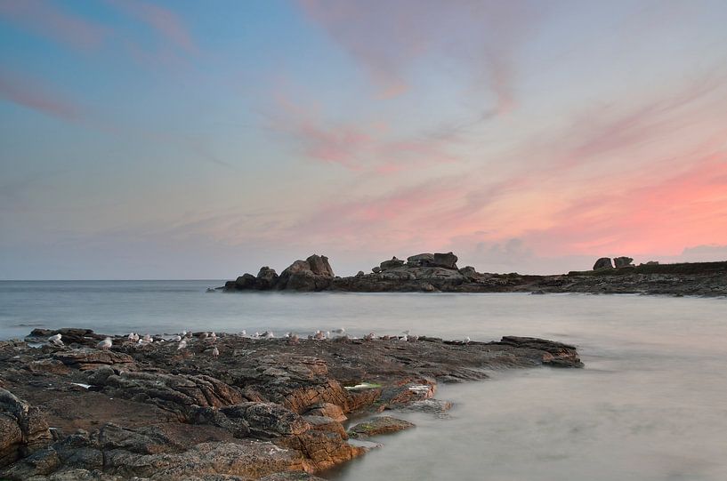 Zeezicht in Bretagne van Mark Bolijn