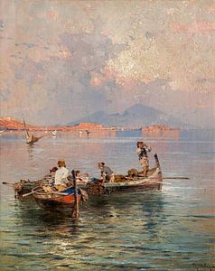 Andreas Achenbach, Am Golf von Neapel, 1888 von Atelier Liesjes