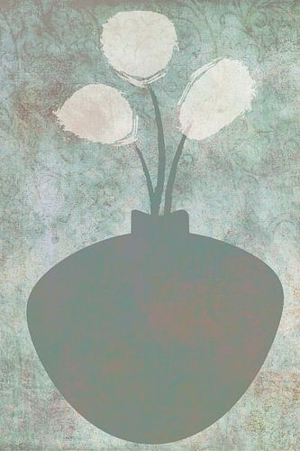 Stilleven met bloemen, Retro en abstract II