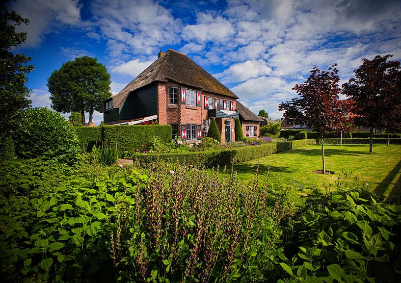 Victors Hof on village street in Obdam by peterheinspictures