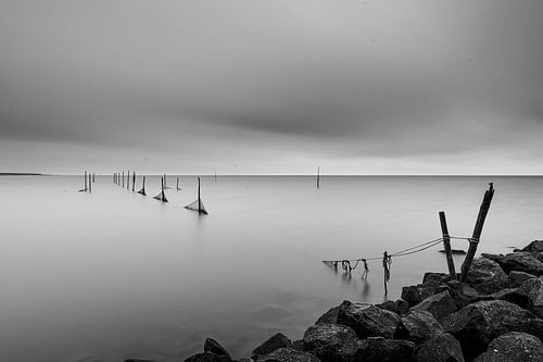 Houtribdijk Black and White Rest.