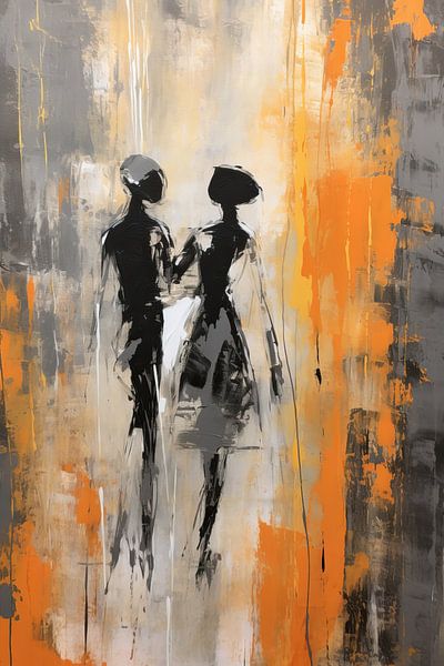 Painting Rhythmic Connection | Embrace me by Eye catching paintings