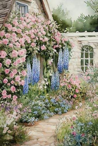 Cottage Rose Innenhof