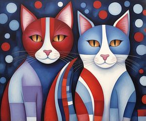 Moderne Katzenkunst