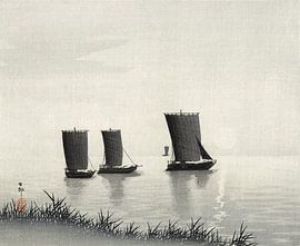 Fishing boats, Ohara Koson (1900 - 1936) by Atelier Liesjes
