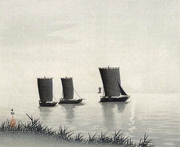 Fischerboote, Ohara Koson (1900 - 1936) von Atelier Liesjes