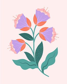 Paarse bloemen
