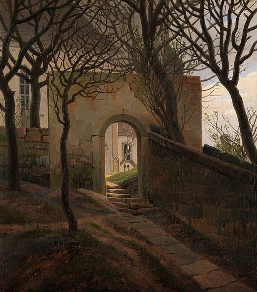 Cemetery gate, Caspar David Friedrich - 1822 by Het Archief