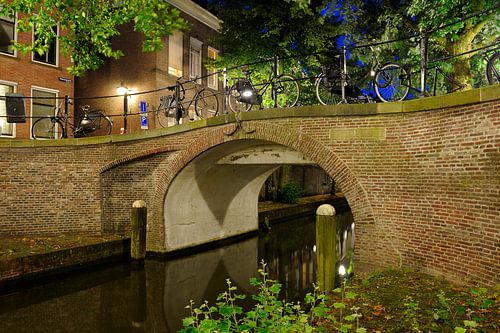 Magdalena bridge over the Nieuwegracht canal in Utrecht