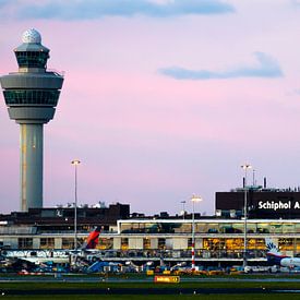Schiphol at sunrise by Maxwell Pels