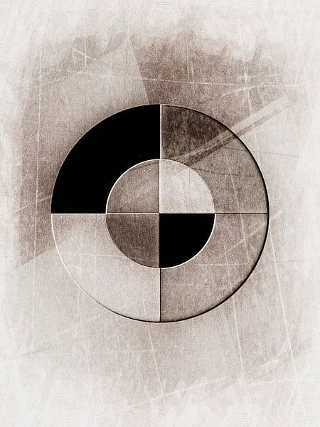 Scandinavia Nordic Abstract by Mad Dog Art