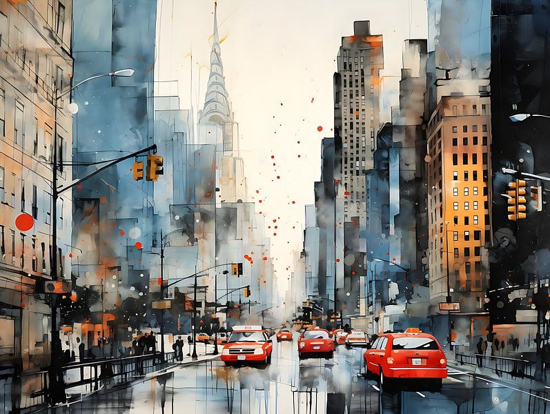 New Yorker Skizze von PixelPrestige