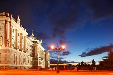 Koninklijk Paleis, Paleis, Palacio Real, Plaza de Oriente, Madrid, Spanje, Europa