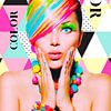 Farbe Farbe von Postergirls